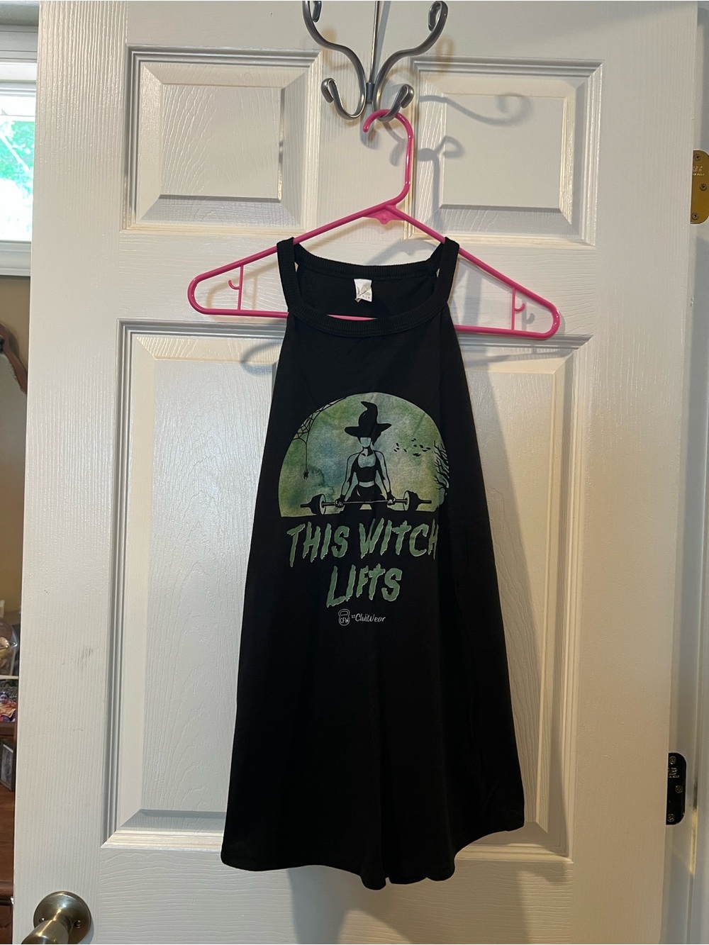 Black 'This Witch Lifts' Graphic Tank Top